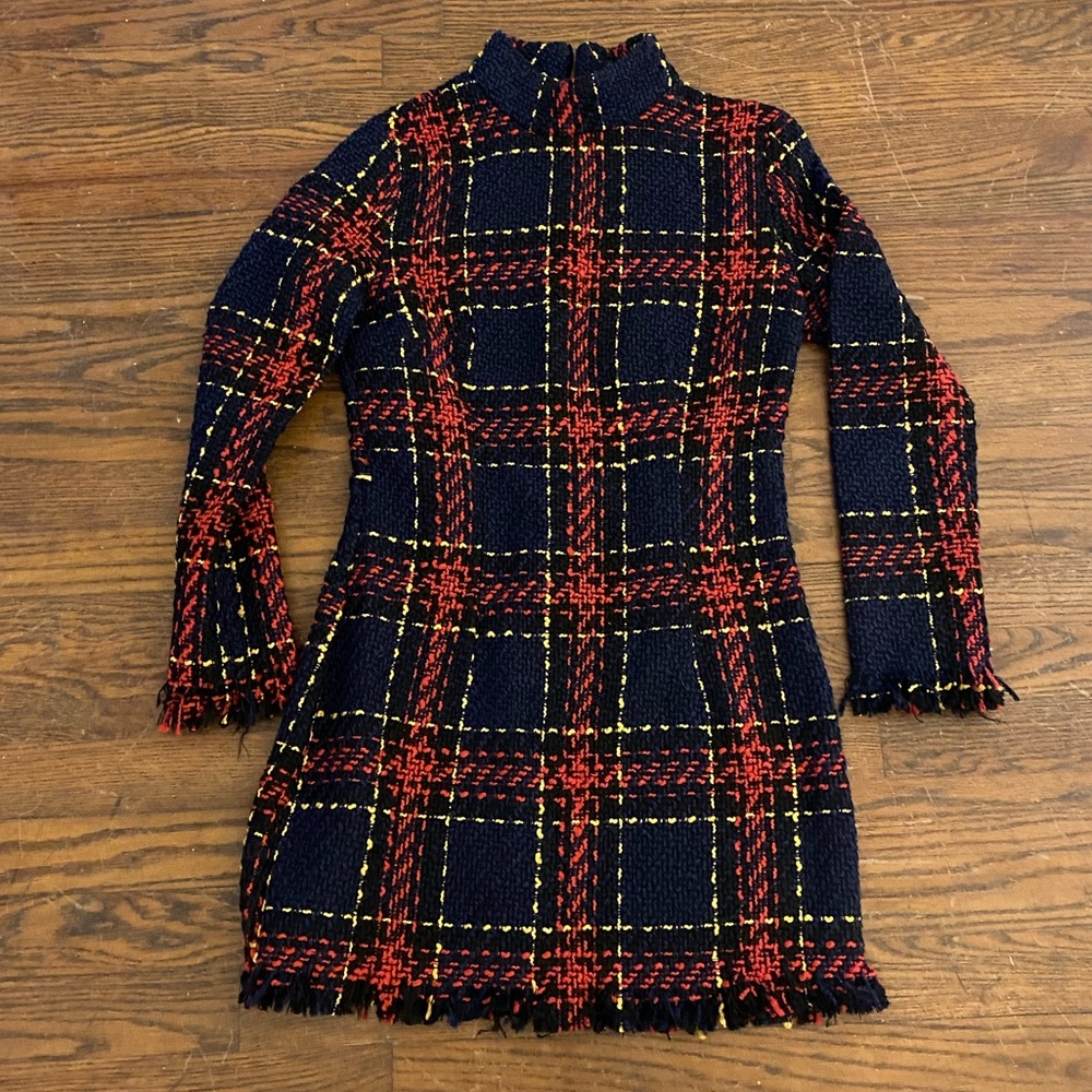 Plaid winter dress